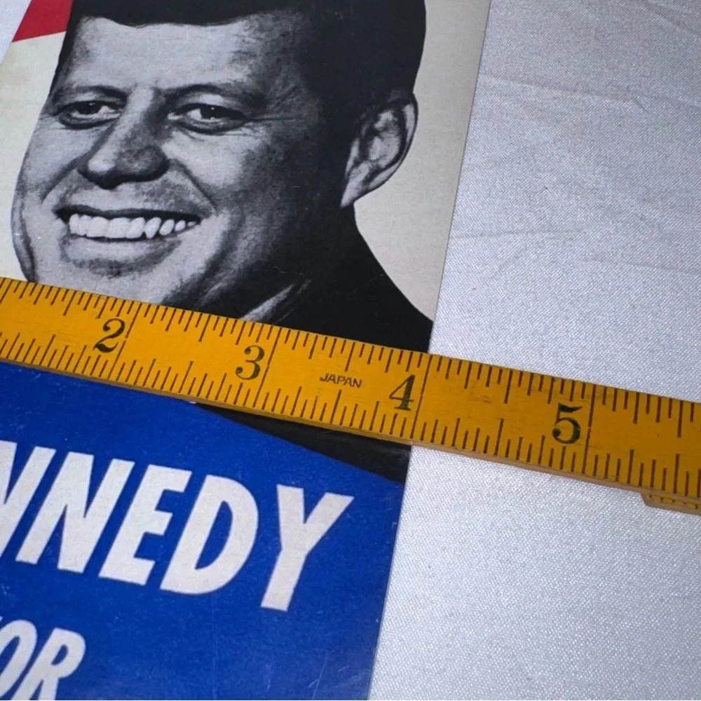 Kennedy for President Vintage-Style Red White Blue Metal Wall Sign